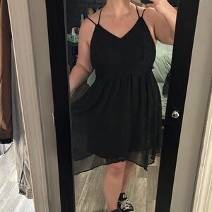Maurices Black Mini Dress with Spaghetti Straps
